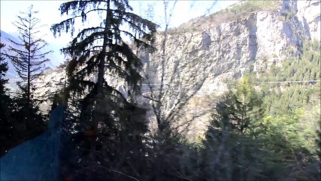 Швейцария. По дороге из Leukerbad в Leuk. смотреть онлайн