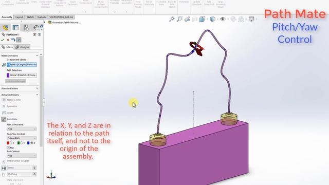 5.05. Path Mate and LinearLinear Coupler - SOLIDWORKS Become a Certified