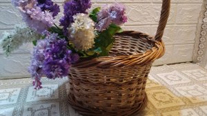 Нарядная КОРЗИНОЧКА (Часть1) Фанерное донышко Валик Ситец