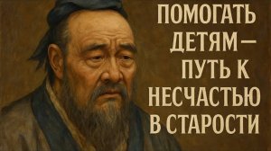 Помогать детям — путь к НЕСЧАСТЬЮ В СТАРОСТИ☝️