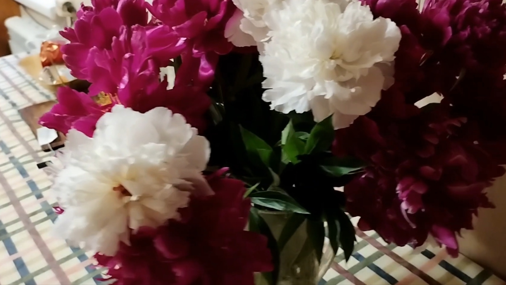 Деревня встречает нас дождём, зато поливать не надо))) Букет из пионов, шикардос))) 21-06-2025 смотреть онлайн