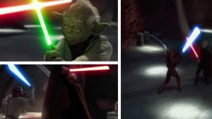 бои на световых мечах во 2 эпизоде звёздных войн