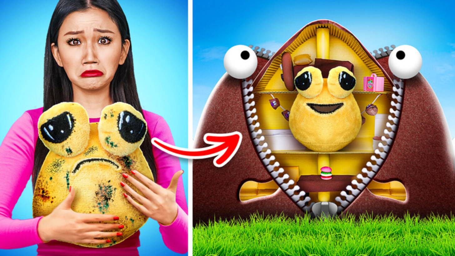 🏡 Строим мини-дом для POU! Весёлые поделки своими руками 🎨 смотреть онлайн