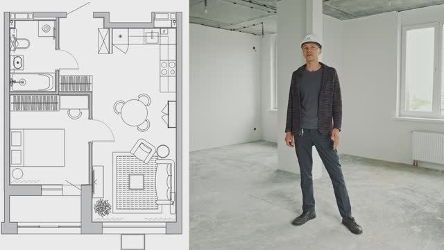 Квартира с отделкой 43,1 м2 ЖК Новый смотреть онлайн