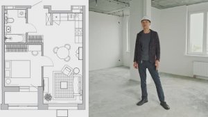 Квартира с отделкой 43,1 м2 ЖК Новый