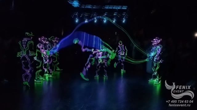 Заказать световое акробатическое шоу праздник в Москве - эффектное световое шоу на корпоратив смотреть онлайн