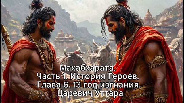 30. Махабхарата. Часть 1. История Героев. Глава 6. 13 год изгнания. Царевич Уттара. смотреть онлайн
