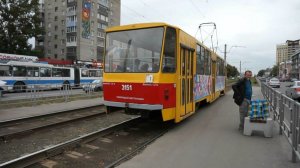 Трамвай Tatra T6B5SU-3151. Покатушки по Барнаулу.