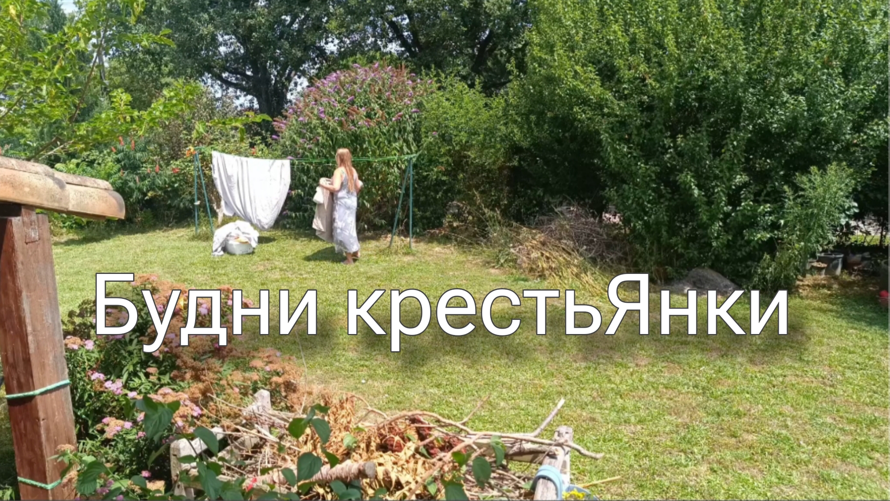 Бассейн, сад, котик, машина, броканты. смотреть онлайн