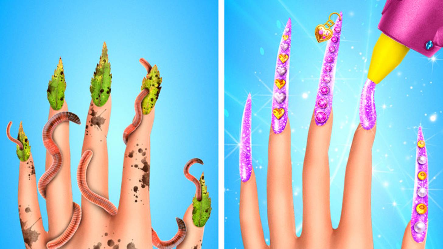 🧛 Девчачьи проблемы вампира с длинными ногтями 💅😅 смотреть онлайн