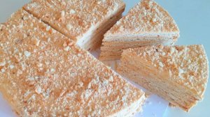 Торт песочный ＂Лисичка＂ сливочный крем из сухофруктов!