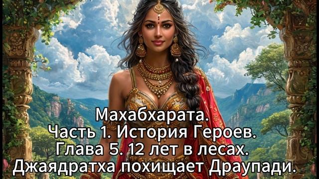 24. Махабхарата. Часть 1. История Героев. Глава 5. 12 лет в лесах. Джаядрадха похищает Драупади. смотреть онлайн