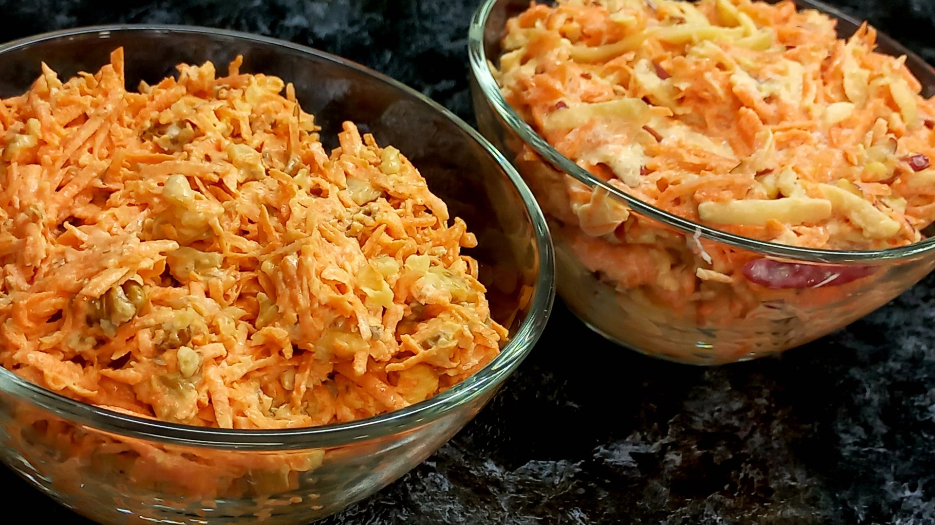 2 быстрых салата из свежей моркови