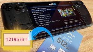 Карта 512гб с ретро играми для Steam Deck (+ Oled), внутри 12195 игр для Стим Дэк и Олед