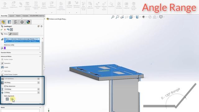 5.04. Distance and Angle Ranges - SOLIDWORKS Become a Certified Professional