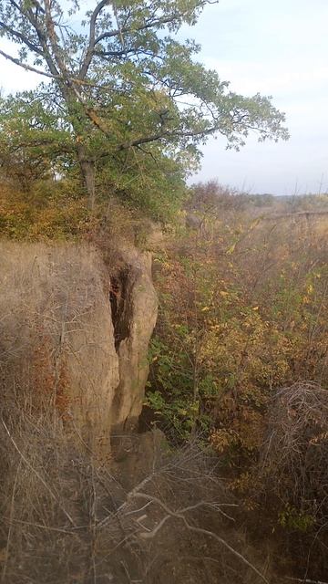 Пример эрозии ландшафта