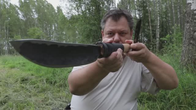 Якутские (зачеркнуто) эвенкийские ножи с долом и линзой