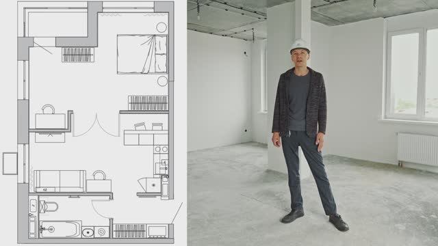 Квартира с отделкой 47,5 м2 ЖК Новый смотреть онлайн