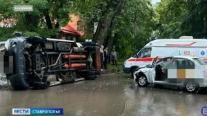 Авария с маршруткой в Ессентуках: подробности происшествия