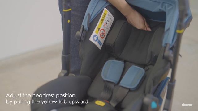 Автокресло Doona X регулировка положения подголовника смотреть онлайн