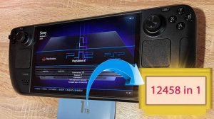 Карта на 1тб с ретро играми для Steam Deck (Oled), внутри 12458 игр для консоли Стим Дэк