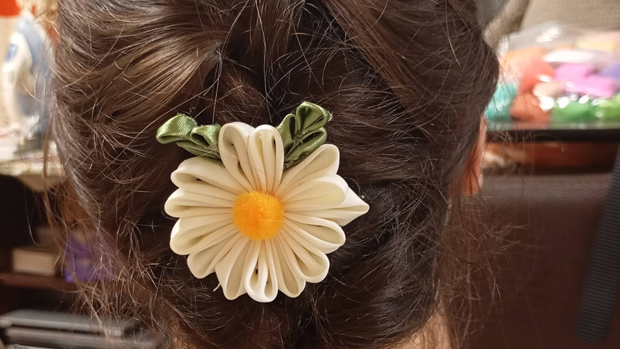 Ромашка канзаши