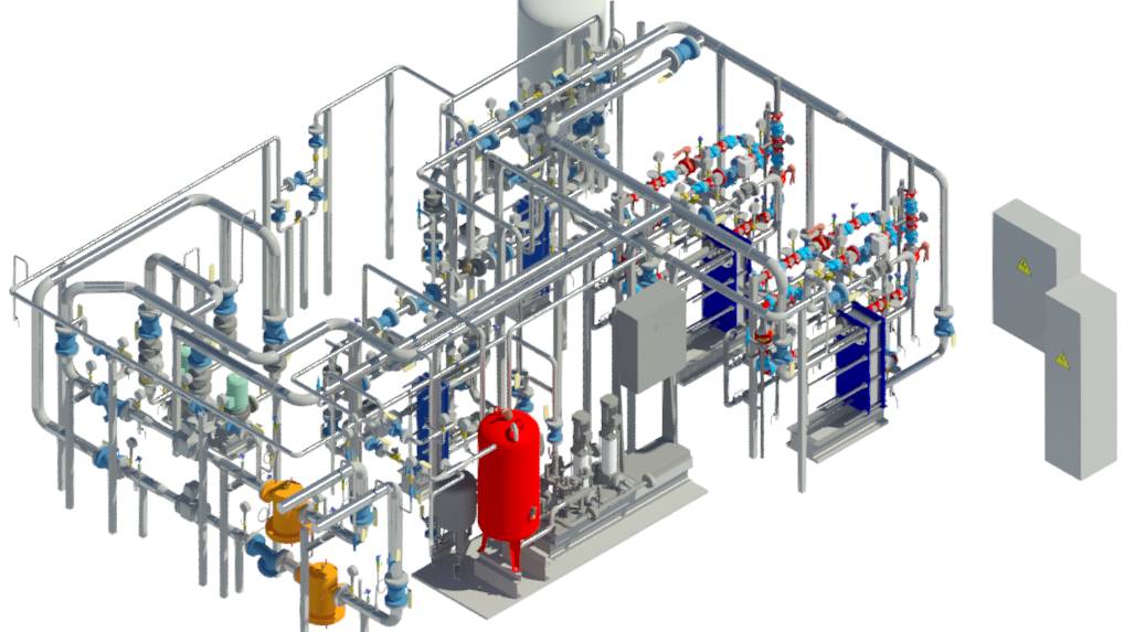 Проект индивидуального теплового пункта (ИТП) мощностью 0,879 Гкал/ч