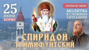 МОЛИТВА СВЯТОМУ СПИРИДОНУ_ об учащихся и сложных ситуациях, 25 июня