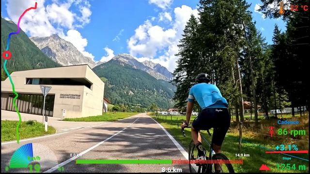 Видео для велотренажёра -Cycling Workout Antholz Valley Alps South Tyrol смотреть онлайн