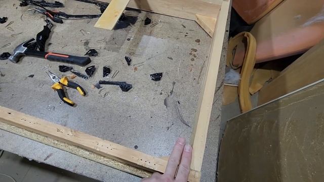 Перетяжка, ремонт старого дивана. Часть 1. смотреть онлайн