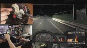 Руль для компьютерных игр на Ардуино с обратной отдачей, педалями и коробкой передач H-Shifter.