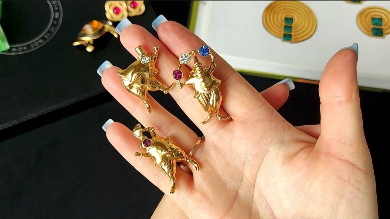 38. Бижутерия Monet - коллекция клоунов и комплект для YSL... Распаковка смотреть онлайн