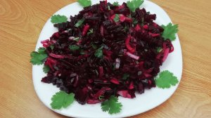 УЛЕТНЫЙ  САЛАТ из СВЕКЛЫ ЗА 15 МИНУТ!Самый Простой и Вкусный Свекольный Салат с Луком/Свекла рецепты