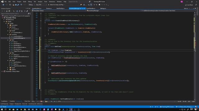 25 - Player Item Pickup - Unity 2D Game Developer Course Farming Rpg смотреть онлайн