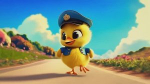 Для детей мультик Цыплёнок-полицейский 🚨 Веселая песня