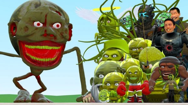 НОВЫЙ ЗОМБИ LIN GANG ПРОТИВ ВСЕХ МОНСТРОВ СЕМЕЙСТВА ДЫНИ LIN GANG В ГАРРИС МОД