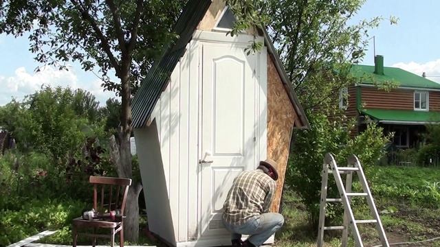 Три дня и чудесный "тубзик" - домик построен// Погода продолжает ухудшаться смотреть онлайн