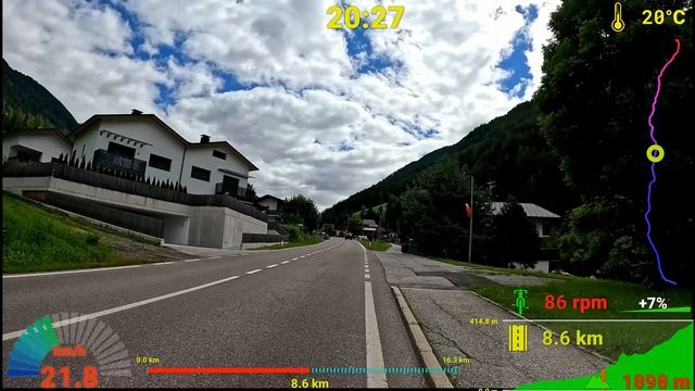 Видео для велотренажёра -Cycling Workout Italy Alps