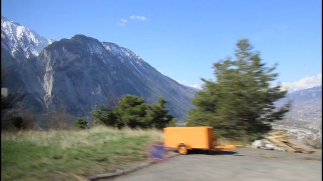 Швейцария. По дороге из Leukerbad в Leuk (продолжение). смотреть онлайн