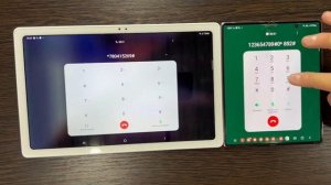 Samsung galaxy Tab A7 vs Samsung Galaxy Fold 2 incoming calling