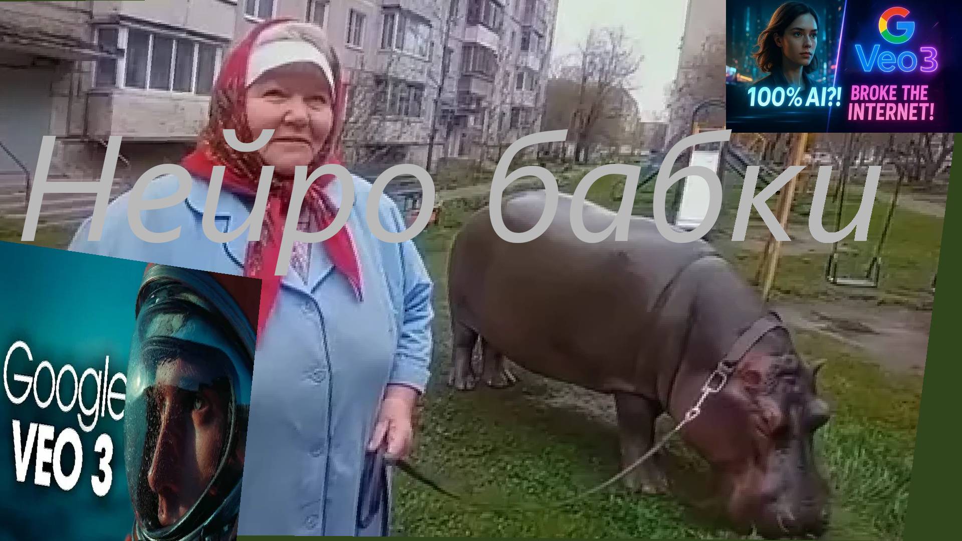 Нейро бабки захватили интернет? Google Veo3 идеальный звук в нейро видео . смотреть онлайн