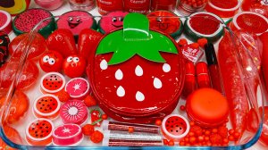 Клубничный прозрачный слайм ❤️✨ Яркий, сочный и тянущийся! | Kitty Slime