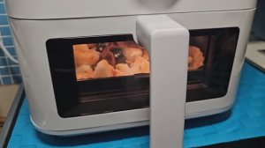 тестирую Аэрогриль Сяоми 5,5л, готовлю скумбрию