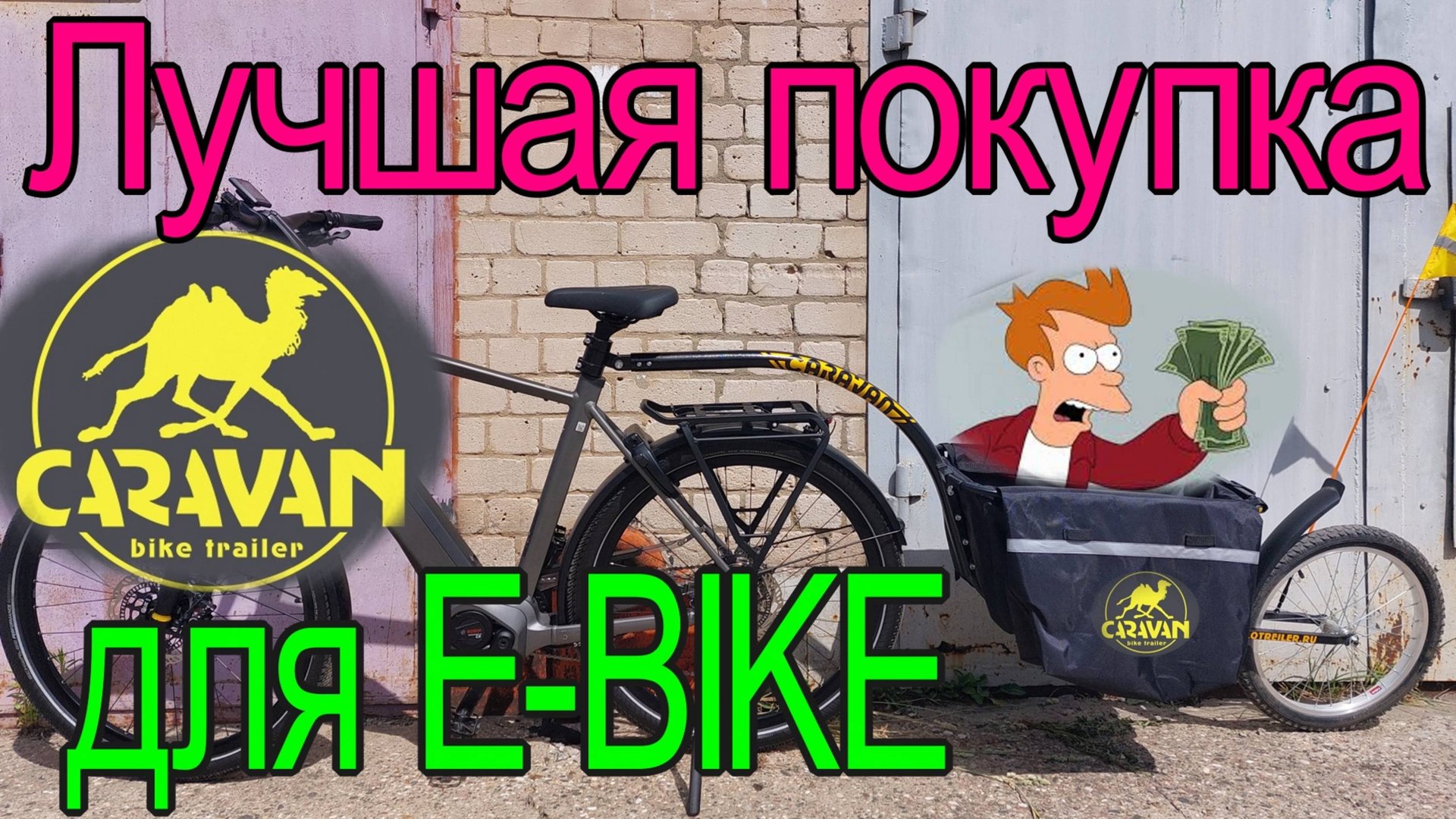 Купи ЭТО для E-bike: велоприцеп КАРАВАН