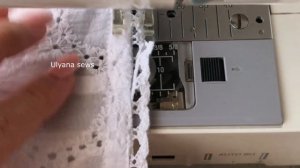 Один из способов пришить кружево к подолу