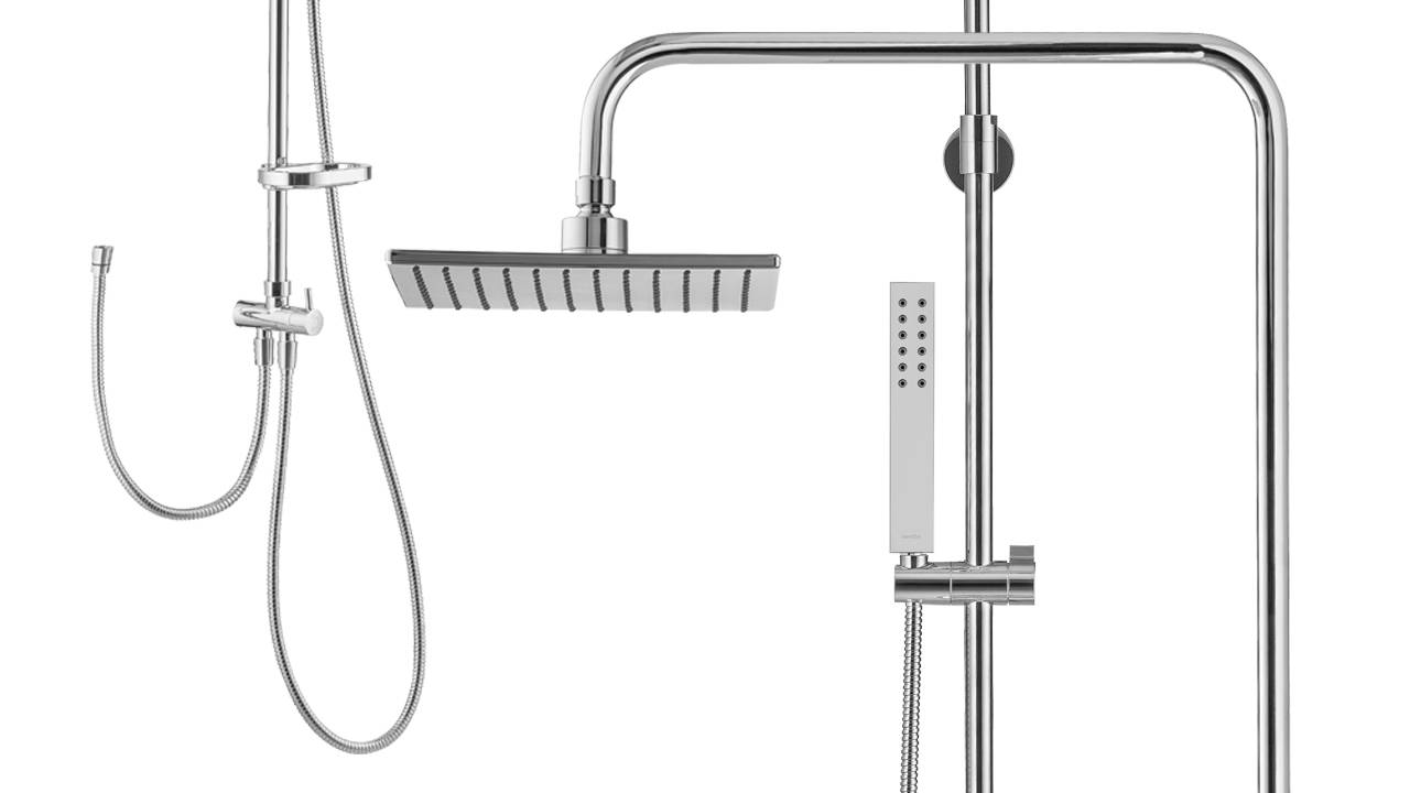 Распаковка семейного душа с нижним подключением и верхним душем 218х218 мм Swedbe Calypso 5067 смотреть онлайн