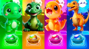 ТРАВОЯДНЫЕ ДИНОЗАВРЫ VS ХИЩНЫХ ДИНОЗАВРОВ | МУЛЬТФИЛЬМЫ ДИНОЗАВРЫ в Tiles Hop 92 серия