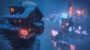 Lofi Zen - Relaxing Lo-fi Chill Tracks over a Cyberpunk City  For Study, Sleep, or Relaxation  4K