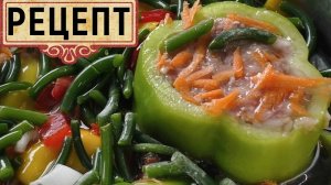 Фаршированные перцы с мясом и рисом в овощном бульоне — пошаговый рецепт