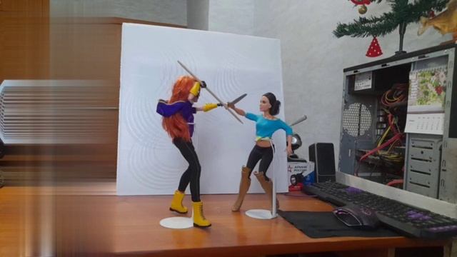 Sparring. Diana VS Barbara